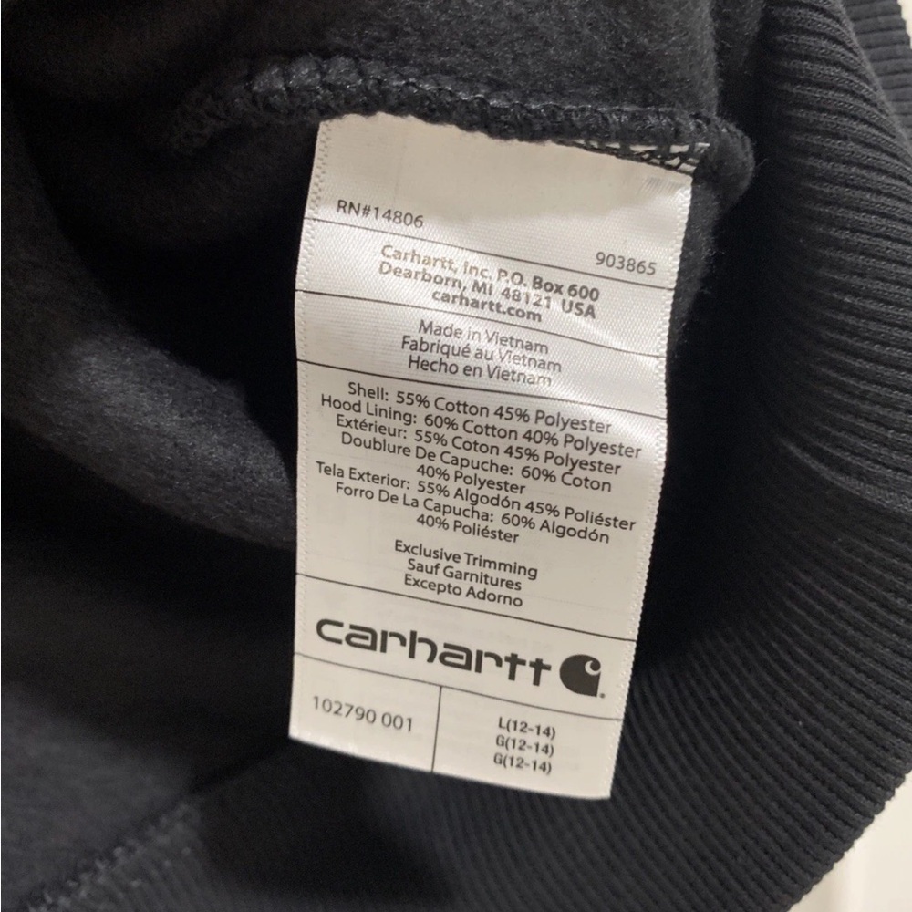 Carhartt 102790 Relaxed Fit Midweight Womens Sweatshirt Hoodie Size Large. New - Picture 5 of 5